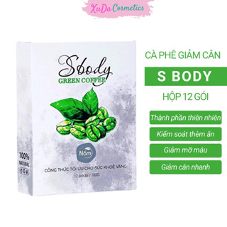  Cà phê giảm cân giảm cân Sbody Green Coffe cà phê xanh giảm cân cấp tốc an toàn hộp 12 gói 