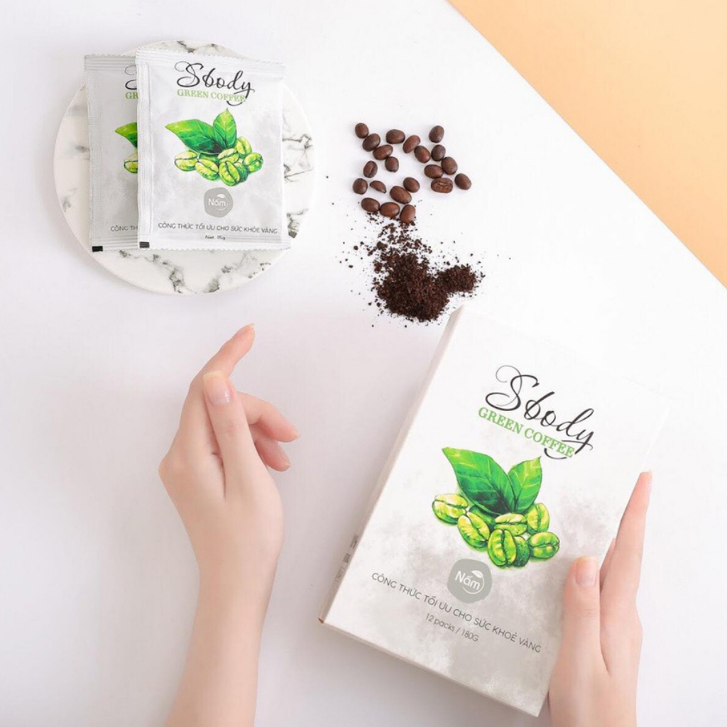 Cà phê giảm cân, giảm cân Sbody Green Coffe, cà phê xanh giảm cân cấp tốc