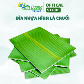 Đĩa Nhựa Phíp Cao Cấp Hình Lá Chuối