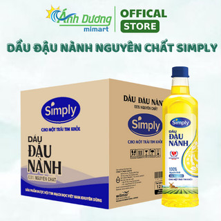 Dầu Đậu Nành Nguyên Chất Simply Chai 1 Lít