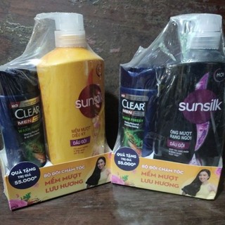 Dầu gội sunsilk chai 650g tặng kèm