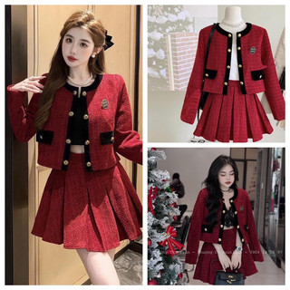 Ce diện noel diện tết k thể thiếu những e set bộ hot như này nha ❌ Set dạ đỏ miu miu siu hot e về hàng
