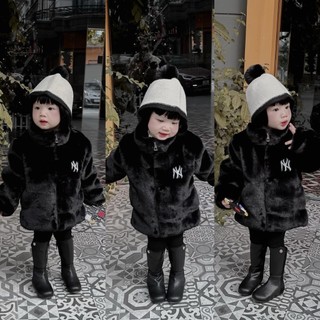 Áo khoác lông thỏ Ny cho bé trai , gái , áo lông mềm mịn trẻ em siêu cấp , Kid_genz