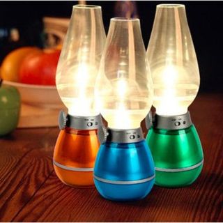 Đèn dầu thổi bật ,tắt cảm ứng điện tử led, đèn thờ .đtlv