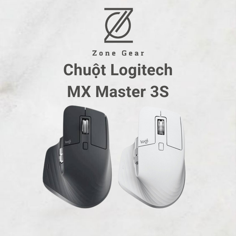 Chuột không dây Logitech MX Master 3S thiết kế công thái học