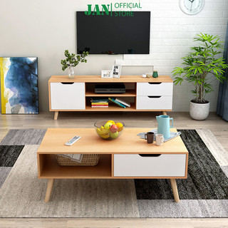 Bàn trà sofa, bàn gỗ hiện đại phòng khách thương hiệu Jan  - GP81