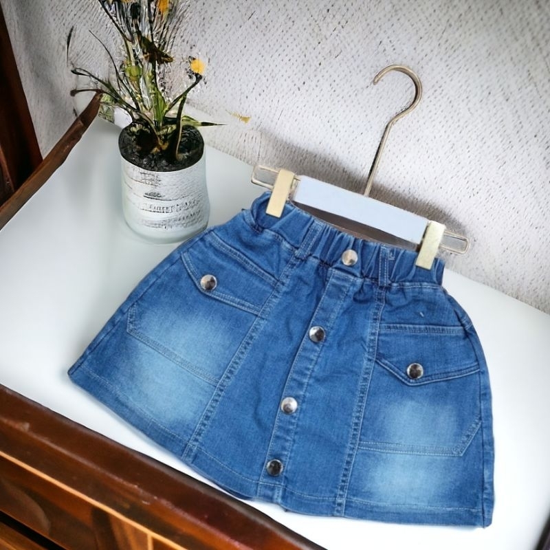Quần short jeans giả váy bé gái sz 20-45kg , Quần bò giả váy bé chất mềm giãn