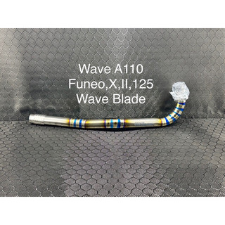 Cổ pô titan fu x, funeo, wave a110, wave blade