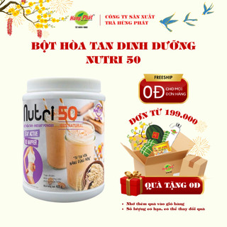 Bột hòa tan dinh dưỡng nutri 50 hùng phát hộp 400gr dành riêng cho người từ 50 tuổi trở lên