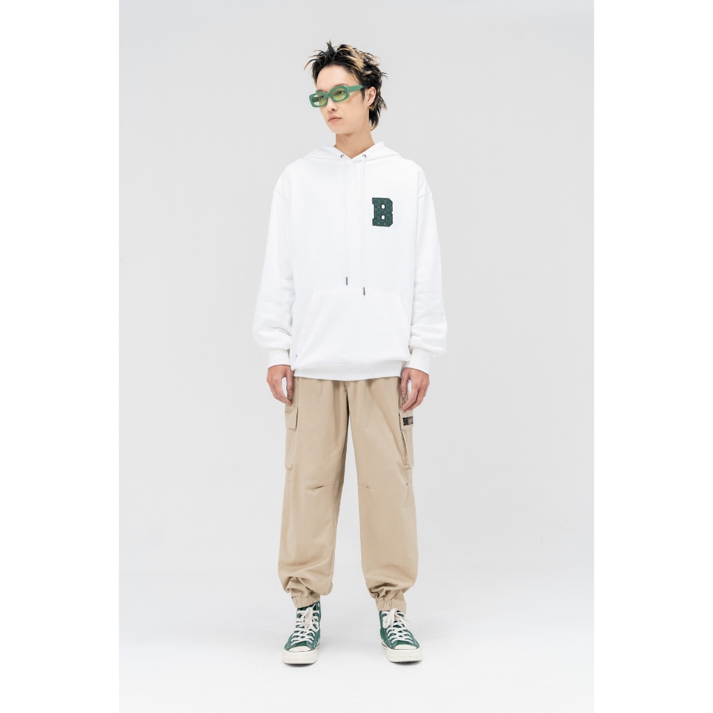 Áo Nỉ Mũ Unisex BOO Dáng Oversize In Lưng BOOEST03