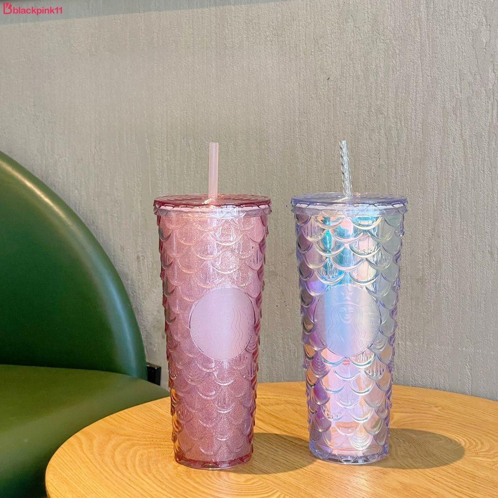 Ly giữ nhiệt Starbucks 710ml, bình nước nhựa 2 lớp kèm ống hút fullox Qimato Bộ sưu tập