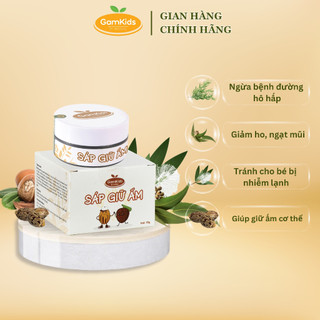 Sáp Giữ Ấm GAMKIDS giúp bé ngừa ho, chống cảm lạnh lọ 15g