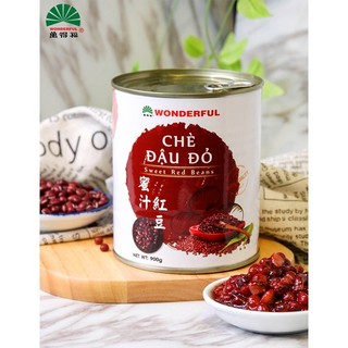 Chè đậu đỏ Wonderful lon 900g
