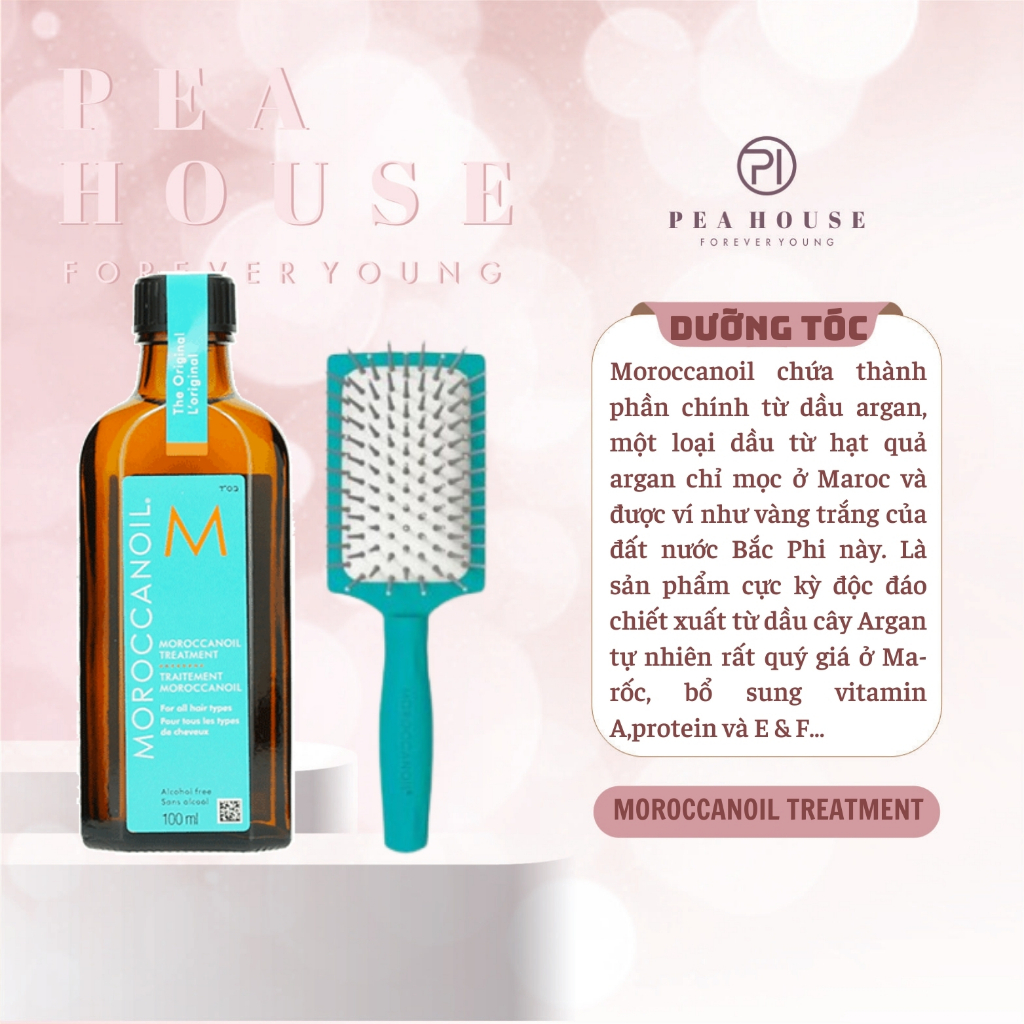 Dưỡng tóc Moroccanoil Oil Treatment và Lược Moroccanoil - hàng công ty có tem