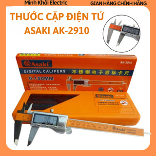 Thước cặp điện tử inox Asaki AK-2910,thước kẹp đồng hồ ,thước cặp đo,thước kẹp điện tử kỹ thuật số,thước kẹp cơ khi Asak