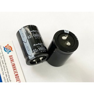 Tụ lọc nguồn rubycon 10000uf 63v kích thước 35x50mm
