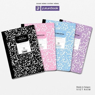 Sổ bìa bồi a4 caro-kẻ ngang futurebook 300 trang 70gsm composition a4 notebook