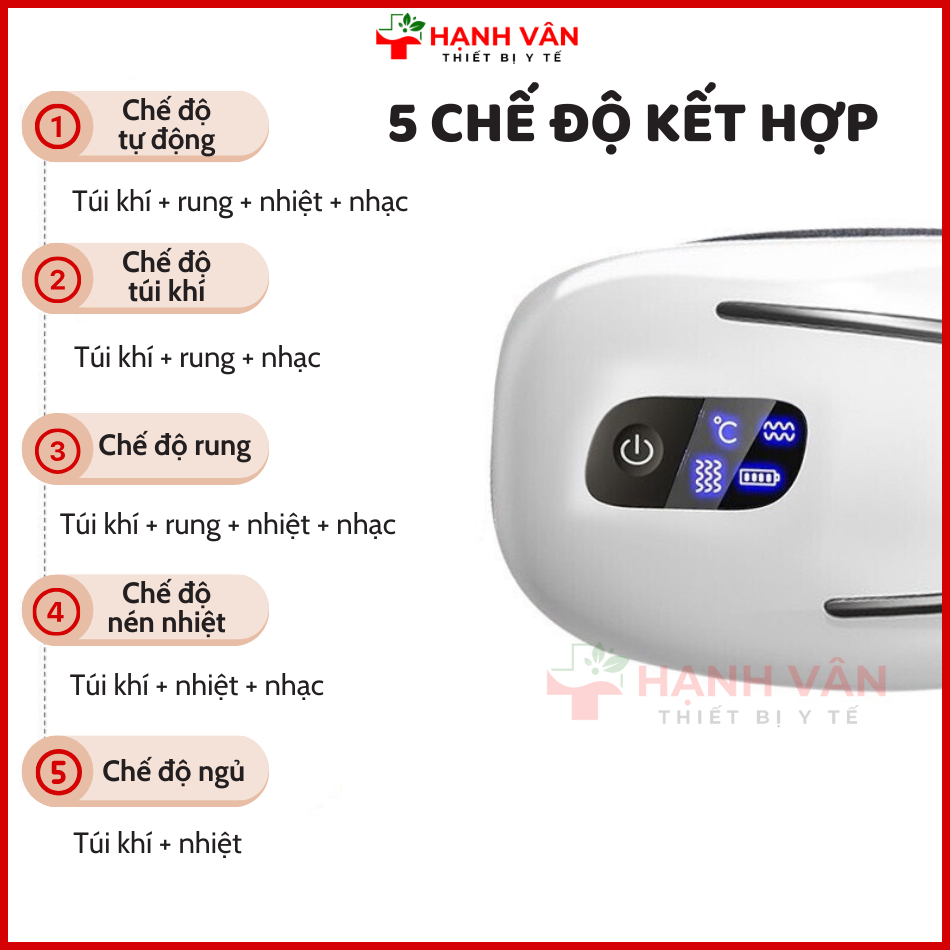 MÁY MASSAGE MẮT THÔNG MINH YBB-5 - GIẢM NHỨC MỎI MẮT HIỆU QUẢ BẢO HÀNH 24 THÁNG