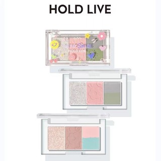 Bảng phấn mắt 3 ô 4 màu hold live hello smile hl584