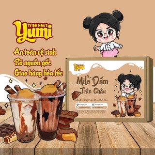 Nguyên liệu làm Milo dầm Trân Châu Yumi, set Milo dầm 400g kèm hướng dẫn từng bước