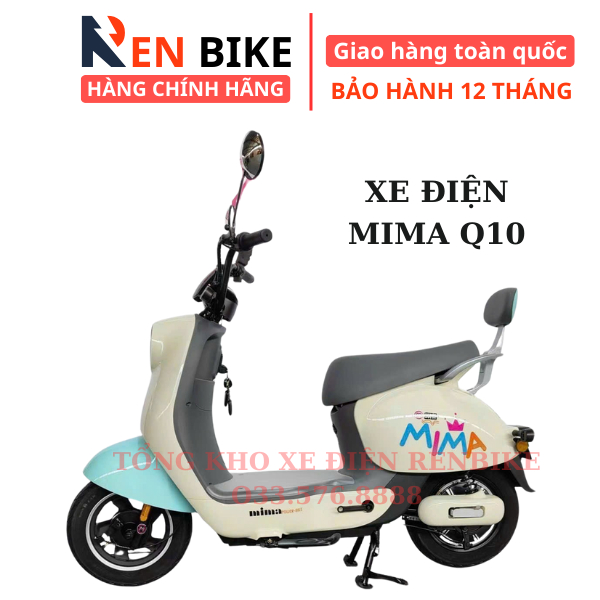 Xe điện chính hãng Mima Q10, Phiên bản nâng cấp 2024, Thời trang, Phong cách, Dành cho mọi lứa tuổi, BH 1 năm
