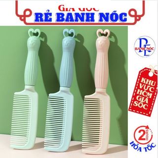 Lược chải tóc tay cầm hình thú dễ thương màu pastel hàn quốc - lược chải tóc rối ,lược massage ,lược gỡ rối