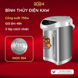 Bình thủy điện KAW - Dung Tích 5.8L, Công Suất 750W, Đun Siêu Tốc, Giữ Nhiệt
