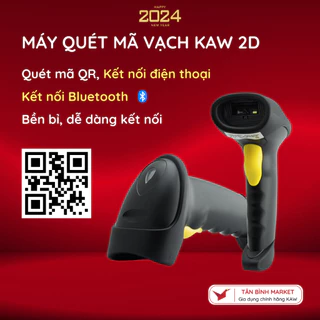 Máy quét mã vạch Kaw 2D, Không Dây, Bluetooth 5.0, Quét Mã Vạch Đa Tia Mã 1D, Mã QR