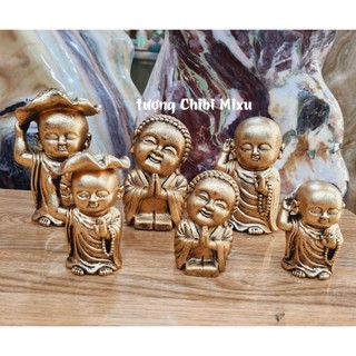 Bộ 03 tượng giả đồng size lớn 12cm - size nhỏ 8cm