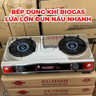 Bếp dùng khí biogas fujishi fj-bg9 - điếu gang đúc lửa lớn - đun nấu nhanh - lửa xanh tiết kiệm gas
