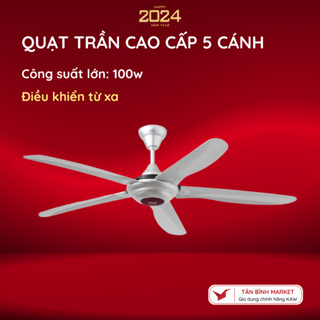Quạt trần ECOFAN Ruby, ECOFAN Classic – 5 Cánh Chính Hãng TLC, Công Suất 100W, Bảo Hành 3 Năm