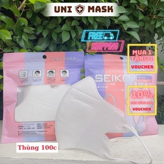 Thùng 100c Khẩu Trang 5D Chống Tia UV , Khẩu Trang Y Tế 3 Lớp Kháng Khuẩn Cao Cấp