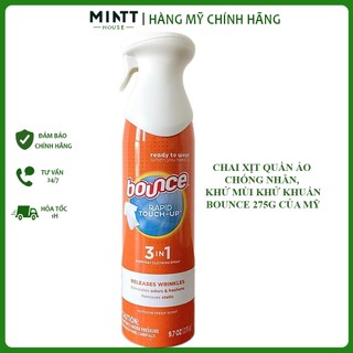 Nước Xịt Chống Nhăn, Khử Mùi Quần Áo Bounce Rapid Touch-up 3 in 1 (275g)