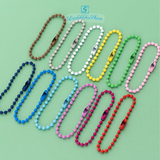 10 chuỗi tròn móc khóa màu sắc-khoen móc khoá hottrend