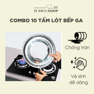 SET 10 tờ giấy bạc lót bếp ga tiện ích loại tròn