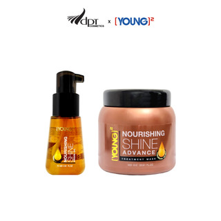 Bộ đôi nuôi dưỡng mái tóc chắc khỏe, bóng mượt Young (1 hấp tóc Young + 1 dầu dưỡng Young)