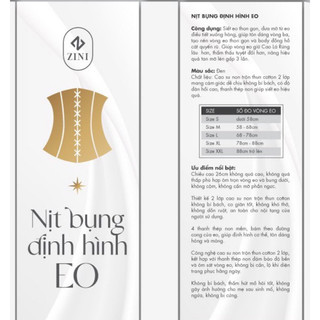 Nịt bụng định hình eo ZN (zini, hoa sâm đất, cao lá rừng)