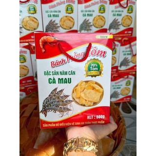 Bánh phồng tôm Năm Căn Cà Mau ngon hộp 500g