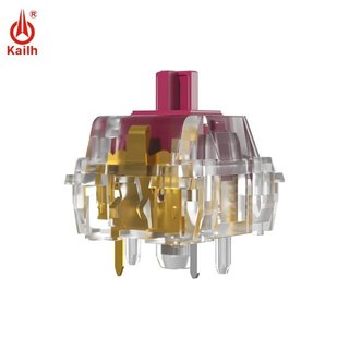 Kaihbox switch CRYSTAL RED WINE, BURGUNDY trong suốt cho bàn phím cơ