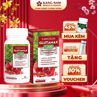 Viên Uống Giảm Nám Trắng Da Chống Nắng Faroson Glutamax 1000 Hộp 30 Viên