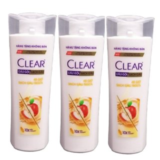 2 chai 70g Dầu gội Clear nước táo lên men & Vitamin C chai 2 x 70 = 140g (Hàng khuyến mại của hãng)