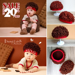 (Miễn phí gắn tên theo yêu cầu) Nón len tóc xù phong cách cực Kool ngầu cho bé - Dương liễu handmade