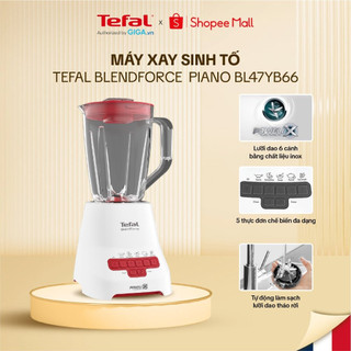  Máy xay sinh tố Tefal Blendforce Piano BL477566 - Màu đỏ - 5 chế độ cài sẵn - BH 24 Tháng