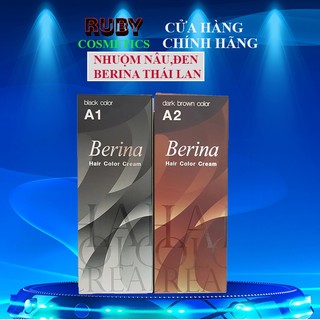 Thuốc nhuộm tóc berina a1,a2 thái lan,thuốc nhuộm tóc phủ bạc.