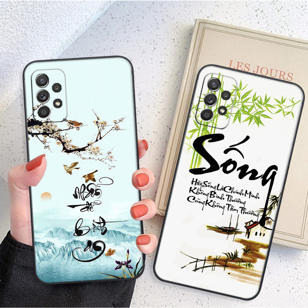 Ốp lưng Samsung A32 / A52 / A52S / A72 thư pháp,phong thủy,hiếu thảo,tài,lộc,bình an