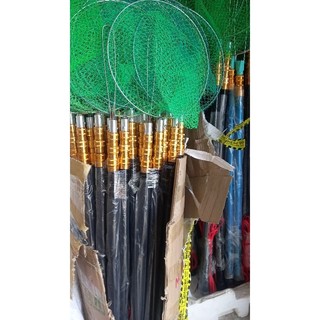 Cần vợt cá 2.4M , vợt vớt cá , vợt xúc cá , bắt cá fishing , vợt rút , tặng cò bóp và đế
