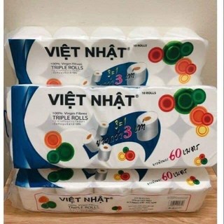 Giấy vệ sinh Việt Nhật 10 cuộn x 3 lớp mịn,dai, mềm