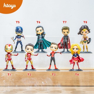 Mô hình nhân vật Marvel DC Thor - Captain Ameerica - Loki - Ironman - SpiderMan - Wonder Woman - Super Girl