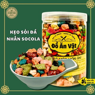 [Mã GROADO1 Giảm 10K Đơn 50K] Kẹo Sỏi Đá Nhân Socola Lon 500gr [FREE SHIP] TỪ ĐƠN 50K, [Loại Đặc Biệt] Hàng Ngon Nhà Làm
