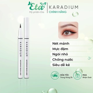 Dạ kẻ mắt Karadium Waterproof Brush LINER Black nét mảnh sắc nét, chống lem